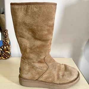 UGG ‘Sumner’ Chestnut Suede Shearling Tall Boots